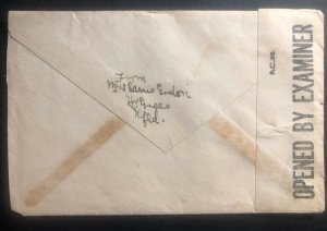 1945 Newfoundland Censored Cover to Maine USA