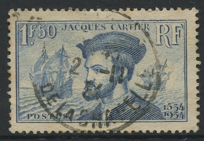 France - Scott 297 - General Issue -1934 - FU - Single 1.50fr Stamp