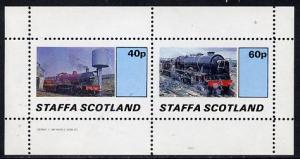 Staffa 1982 Steam Locos #04 perf  set of 2 values (40p &a...