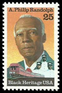 PCBstamps   US #2402 25c A.P. Randolph, Black Heritage, MNH, (9)