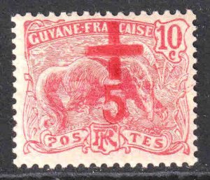 FRENCH GUIANA B1 OG NH U/M XF BEAUTIFUL GUM