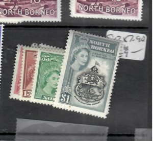 NORTH BORNEO (PP2607B)  QEII   CENT   SG 387-390   MNH 