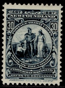 CANADA - Newfoundland QV SG77, 30c slate-blue, M MINT. Cat £55.