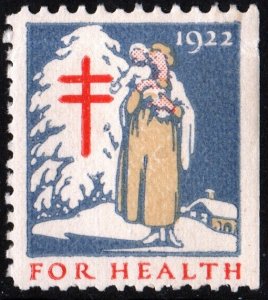 WX30 Christmas Seal (1922) MLH/Fault