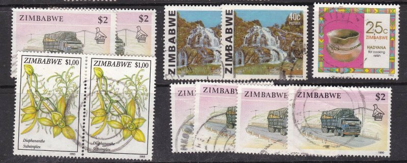 ZIMBABWE ^^^^^^^x10  used  KEYS   $ 39.00@ ha905zim