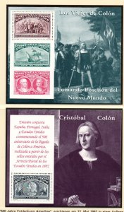 Spain Sc 2677-2682 1992 Columbus stamp sheets set mint NH