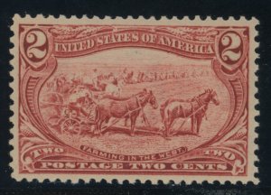 US Stamp #286 Farming in the West 2c - PSE Cert - XF 90 - MNH - SMQ $250.00