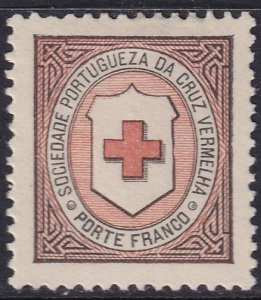 Portugal 1908 Sc 1S1a red cross franchise MH*