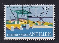 Netherlands Antilles  #368  cancelled   1975 Bridges  40c