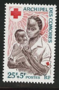 Comoro Islands Scott B2 MNH** 1967 Red Cross Nurse stamp