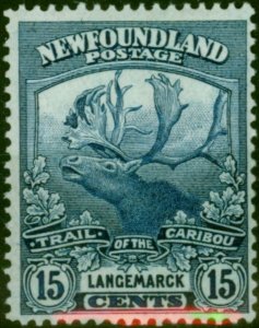 Newfoundland 1919 15c Indigo SG139 Fine & Fresh MM