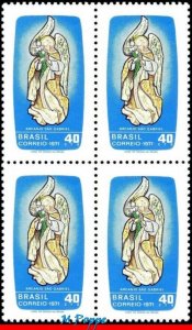 1199 BRAZIL 1971 ST. GABRIEL'S DAY, ARCHANGEL GABRIEL, MI# 1293 C-709, BLOCK MNH