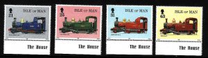 Isle of Man-SC#781-4-set-unused-NH-Trains-1998-