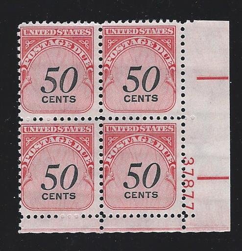 United States Plate Block  mnh SC  J99