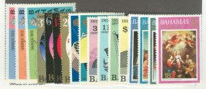 Bahamas #335/355 Unused Single (Complete Set)