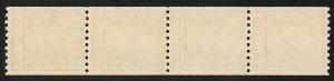 486 1 cent Washington Coil Strip of 4 Stamp Mint OG NH VF