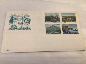 Iceland 1966 Icelandic Landscapes first day cover Ref 60421