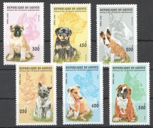 Wb325 1996 Guinea Fauna Pets Dogs Chiens De Races 1Set Mnh