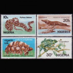 NIGERIA 1986 - Scott# 484-7 Reptiles Set of 4 NH