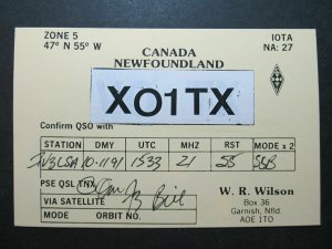 5364 Amateur Radio QSL Card Canada Newfoundland-