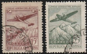 Argentina, #C45-C46 Used  From 1949