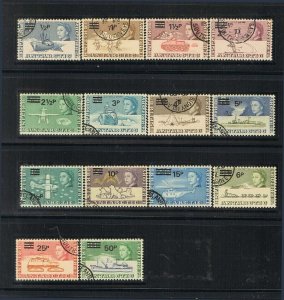 British Antarctic Territory 1971 25-38 set of 14 FU