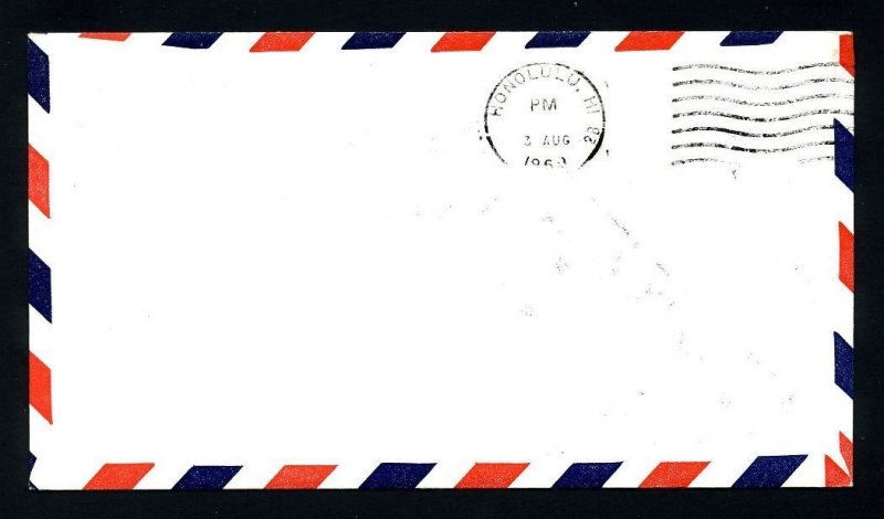 # C74 on FAM # 28 First Flight cover from San Francisco to Honolulu - 8-1-1969