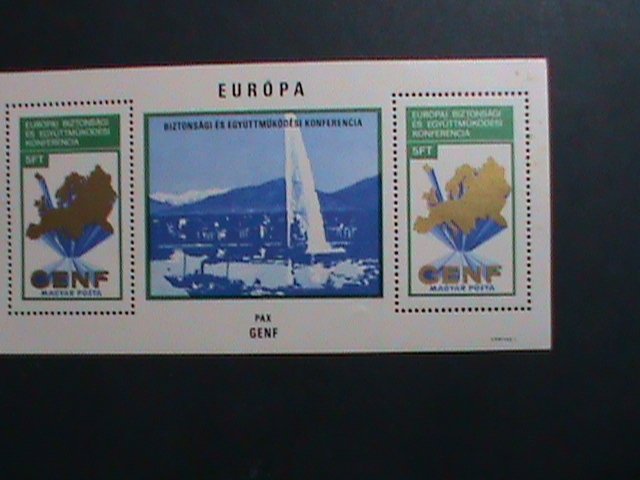 HUNGARY-EUROPA- GENF MNH S/S SHEET VERY FINE