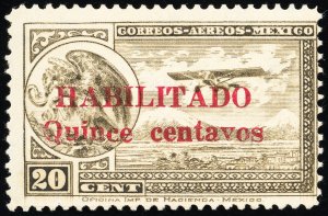 Mexico Stamps # C38 MNH F/XF Scott Value $80.00