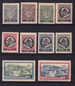 1945 - VATICAN - Scott #102-109, E7-E8 - MNH **