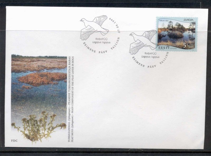 Estonia 1999 Europa Nature Parks FDC