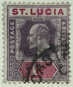 AlexStamps ST. LUCIA #58 VF Used 