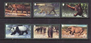 Gibraltar-Sc#1284-9-unused NH set-Endangered Animals-2011-