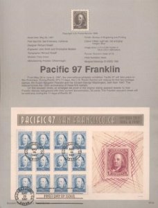 3139 PAC 97 FRANKLIN SHEET - Souvenir Page