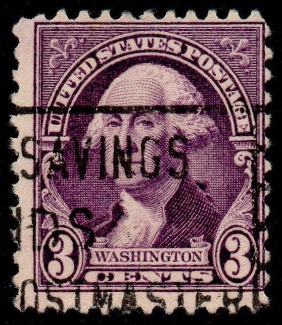 U.S. Scott #720: 1932 3¢ George Washington, Used, Ave.