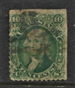 STAMP STATION PERTH USA #10c Washington Stamp Used Faults - Unchecked