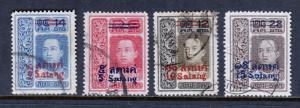 Thailand - Scott #157-160 - Used - SCV $4.20