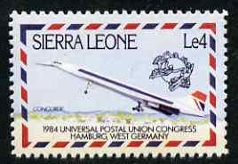 Sierra Leone 1984 Universal Postal Union Congress 4L Conc...