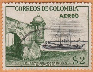 COLOMBIA 1954 SCOTT # C250. USED. # 2