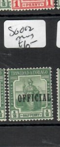 TRINIDAD & TOBAGO  (PP1007BB)  KGV  OFFICIAL    1/2D  SG O12     MOG 