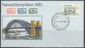 Australia Scott 846 FDC - 1982 National Stamp Week