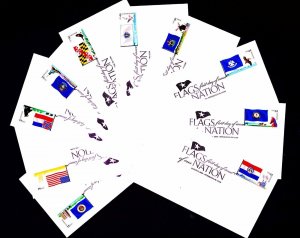 FDC Flags of our Nation Coils Set of 10  44¢ 2009 Sc 4293-4302