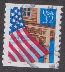 US #2913 Flag over Porch Used PNC Single plate #22222