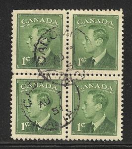 Canada Used Block OF 4  Scott cat.# 284