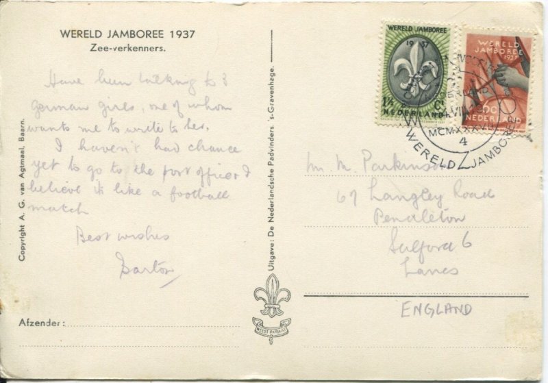 1937 Netherlands World Boy Scout Jamboree Bloemendaal