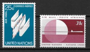 United Nations C22-23 Airmail set MNH