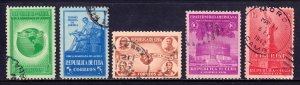 Cuba - Scott #368-372 - Used - SCV $2.40