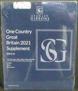 15539   GREAT BRITAIN - STANLEY GIBBONS SUPPLEMENT 2021         SRP$ 58.95