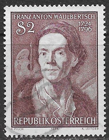 Austria ~ Scott # 992 ~ Used ~ Franz Anton Maulbertsch