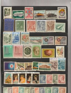 Luxembourg 2 Page Collection of 84 Stamps all different MNH and Used